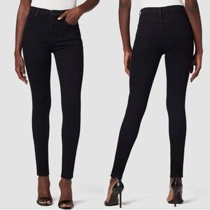 HUDSON High Waist Barbara Black Skinny Jeans Size 25 NWT 10" Front Rise